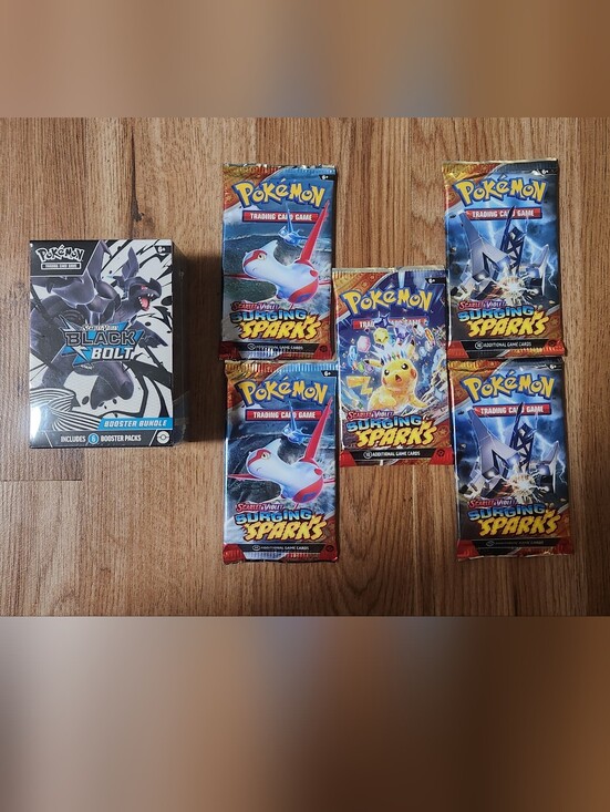 Pokemon Other - Pokemon Black Bolt Booster Bundle & 5 Sirguing Sparks Packs NEW SEALES